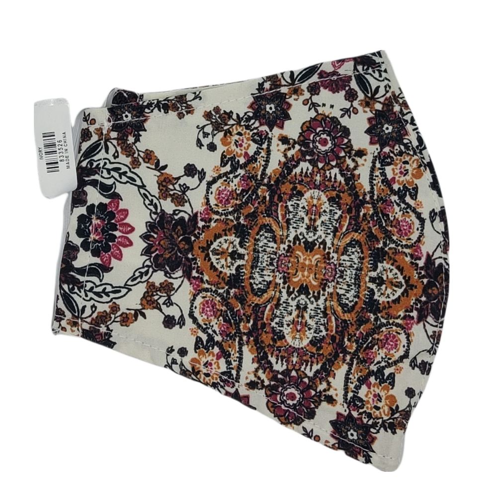 Francesca's Collections Paisley Face Mask 100% Cotton Washable & Reusable NWT